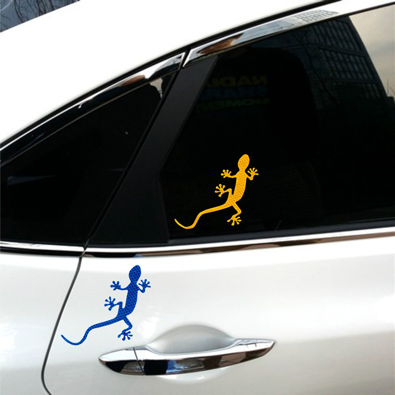 Reflecterende Sticker Veiligheidswaarschuwing Auto Auto Exterieur Accessoires Nacht Rijden Waarschuwing Gekko Strip Licht Reflector