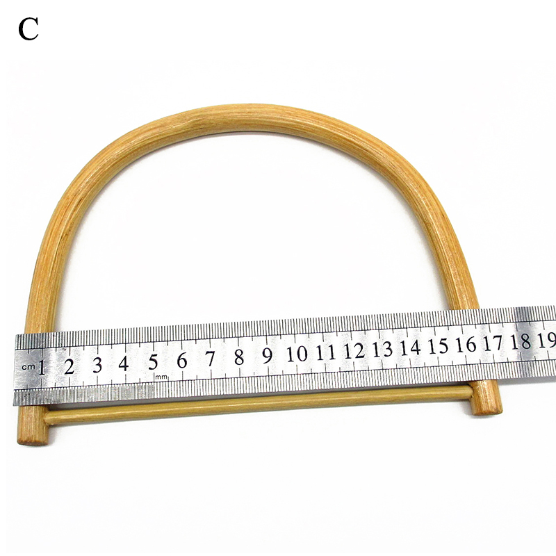 1 x d rund bambu väska handtag för handgjorda handväskor diy väskor tillbehör bra: C