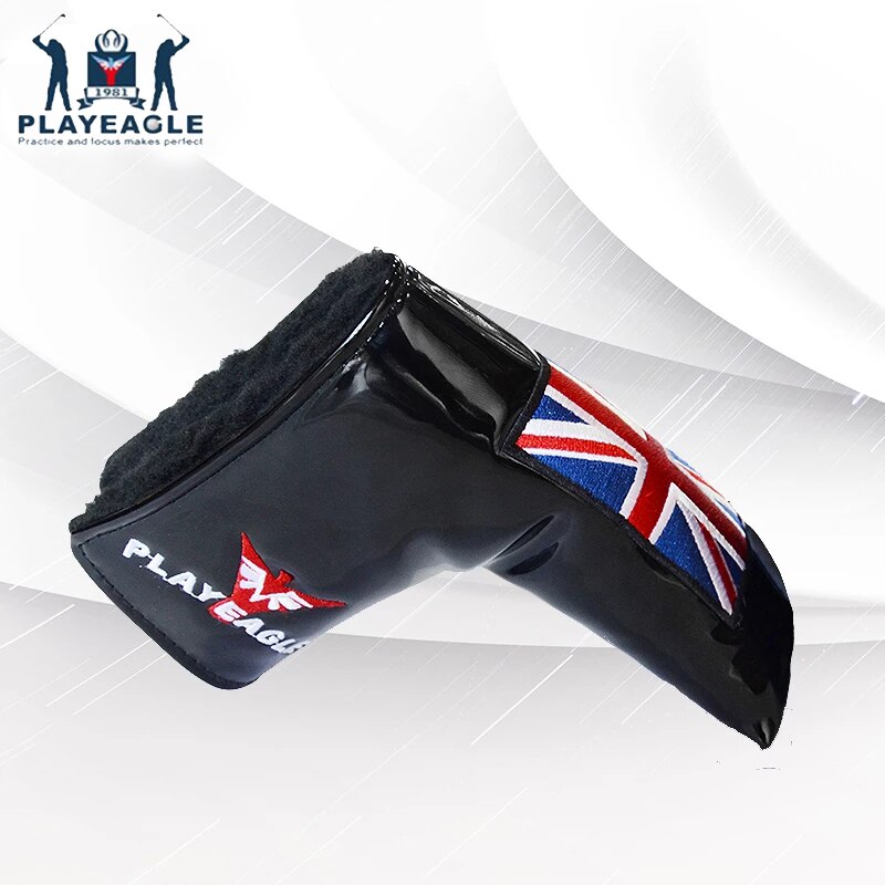 PLAYEAGLE Golf Putter Cover Blade Magnetic Golf Putter Cover Straight Rod Putter Golf Putter Cover Headcover PU Leather Cover