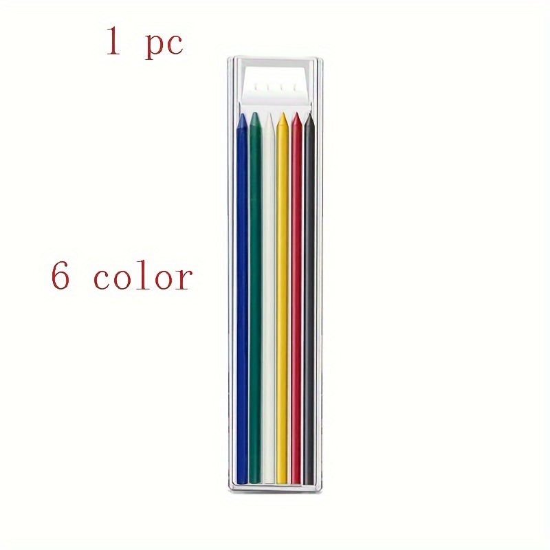 2.8mm Metal Aluminum Rod Deep Hole Woodworking Pen, Marking Pen, Solid Woodworking Mechanical Pencil, Built-in Pencil Sharpener: Burgundy