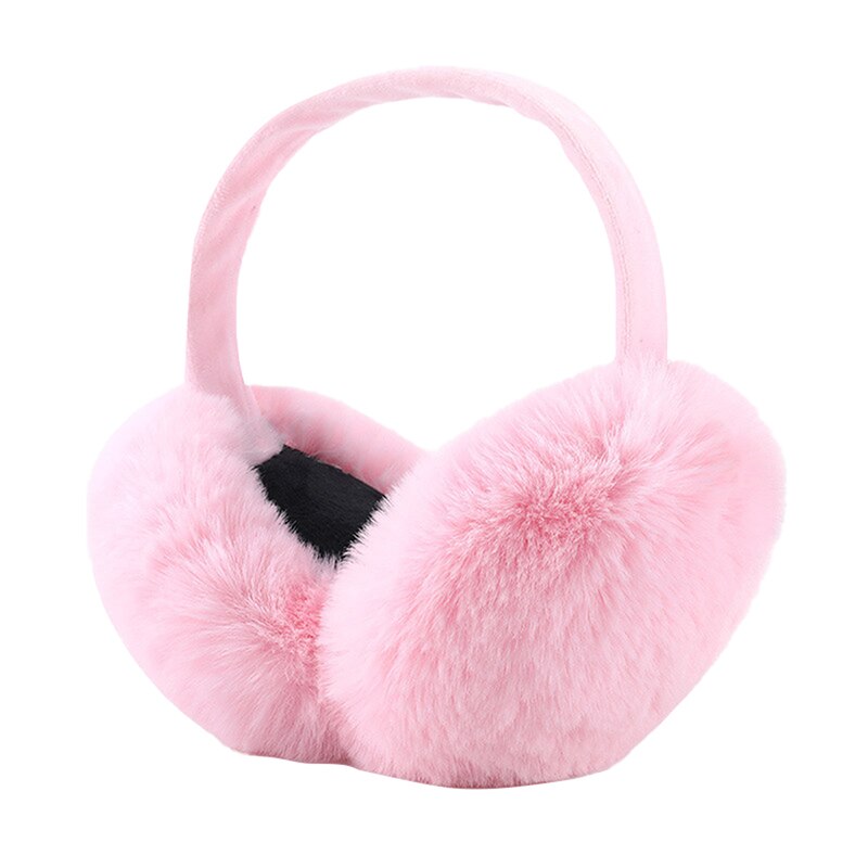 Neue Damen Einfarbig Pelz Ohrenschützer Herbst Und Winter Warme Und Komfortable unisex Pelz Skifahren Kopfhörer Nette: 4