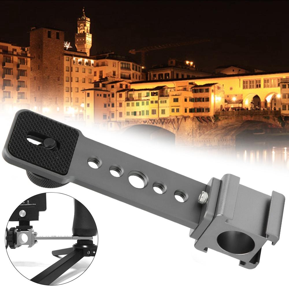 photo studio fotografia acessorio Three End Cold Shoe Extension Stand Adapter Bracket for Stabilizer Camera Connect Microphone