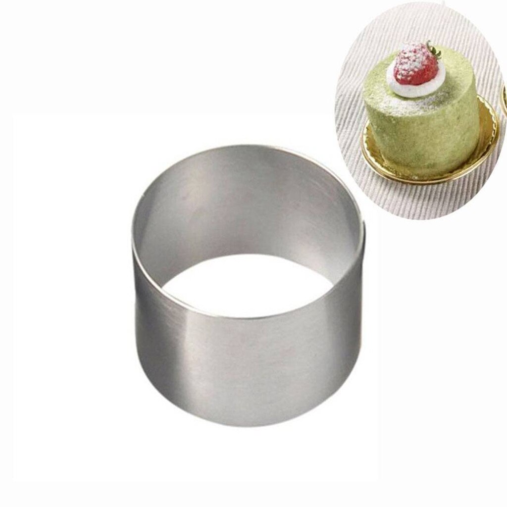 Mini Ronde Mousse Cake Food Grade Rvs Pastry Ring Voor Bakken Keuken Tool Gebruikt Voor Een Breed Scala Van doeleinden #1975