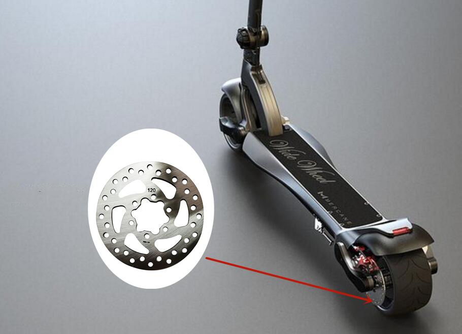 Kqi3 Pro Scooter VGEBY 120mm Brake Disc, 5 Holes Stainless Steel