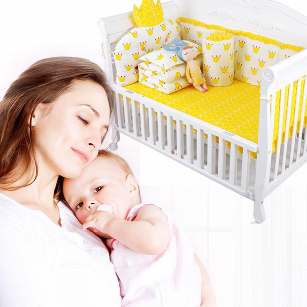 Kidlove 5pcs Wieg Beddengoed Set Katoen Peuter Baby Beddengoed Zijn Baby Cot Bumpers Lakens