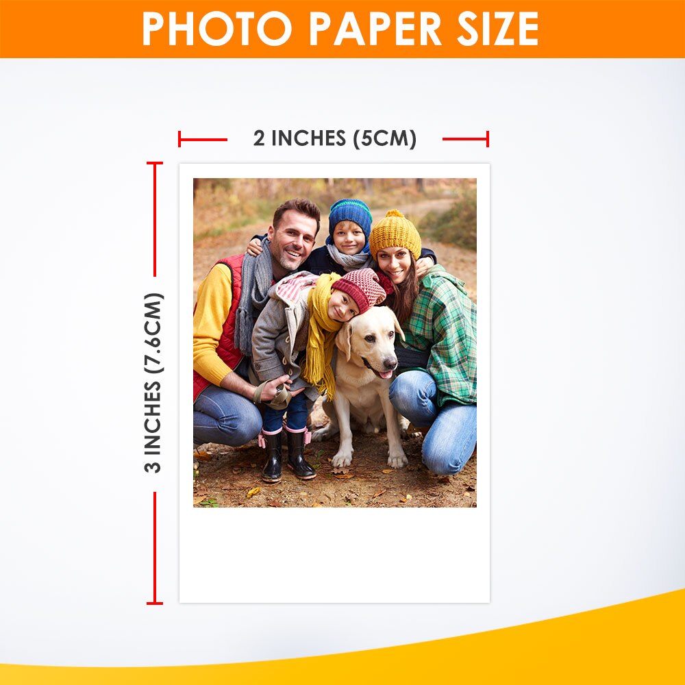 2x3" Compatible for HP Sprocket & Sprocket 2-in-1 for Mini Photographic Paper Pocket Photo Printer Zink Paste Photo Paper