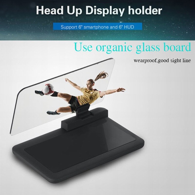 Universal H6 Car HUD Head-Up Display APP GPS Navigation Projector Smartphone Holder GPS Hud 6 Inch Car Interior