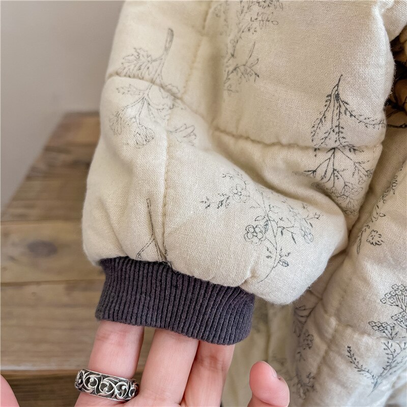 Ropa de otoño e invierno para niños, Abrigo acolchado de algodón, abrigo de invierno para niñas, abrigo de algodón