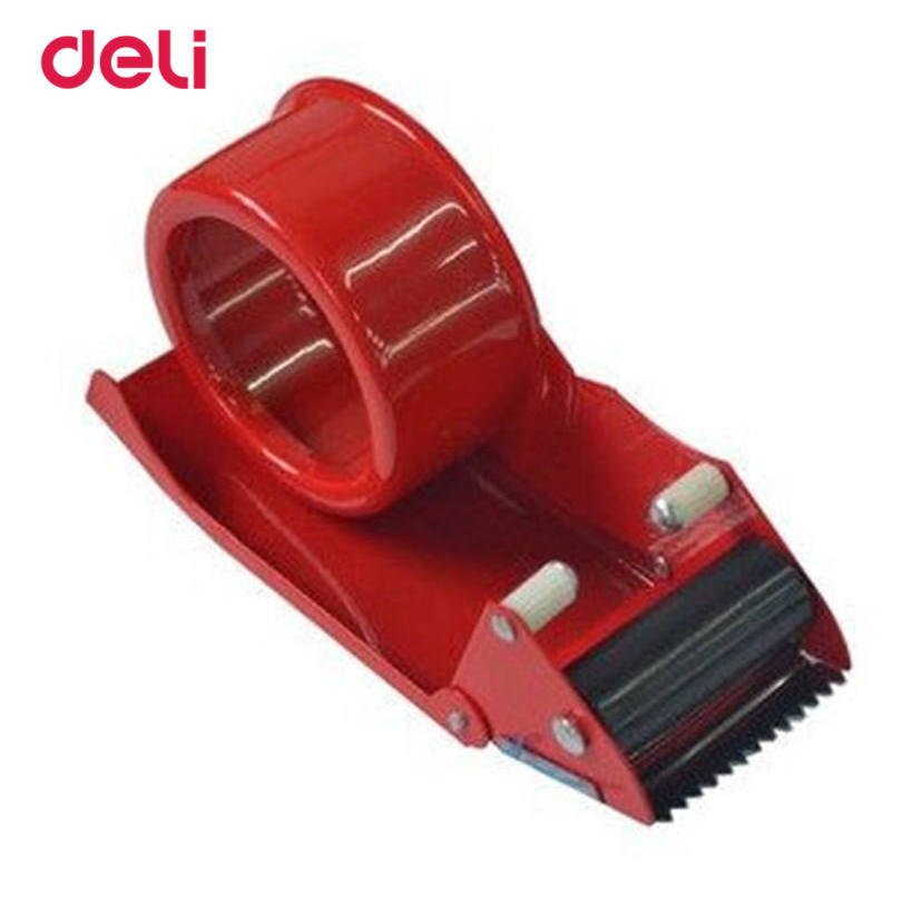 Deli tape dispenser til kontorartikler tape stor bredde 48 mm tape cutter karton sealer bærbart tape