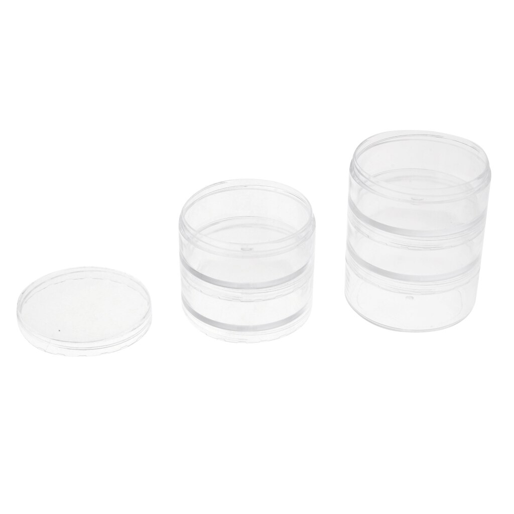 5x70ML Plastic Bottle Cosmetic Makeup Jar Pot Cream Balm Container