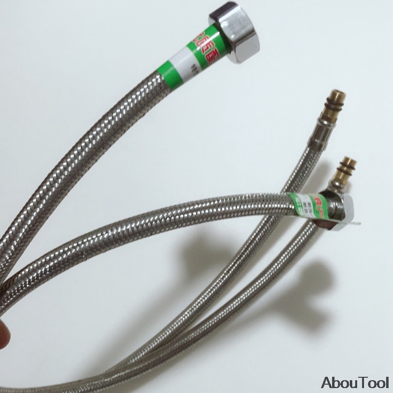 Shower Hose Pipe Water Inlet Hose For Bath Stainless Steel Bathroom Accessories Water Heater Connection Cold Mixer Pipe G1/2