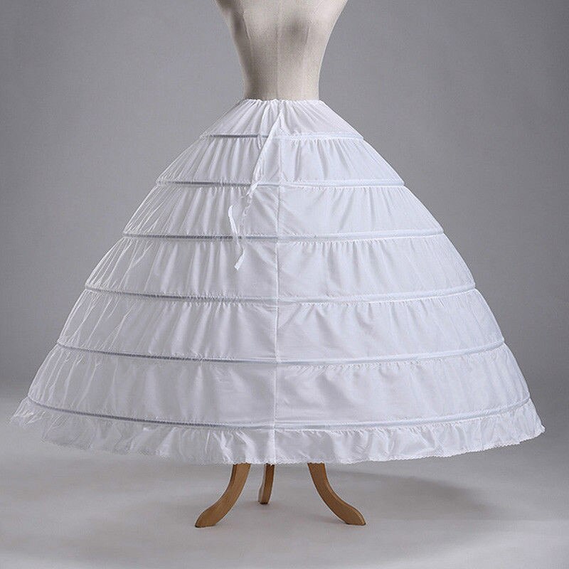 White Bridal Petticoat Plus Size Ball Gown Wedding Dress Accessories Underskirt