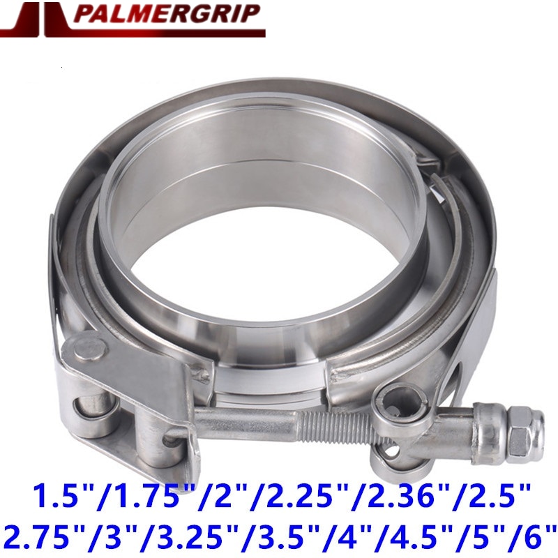 Stainless Steel Auto 3 Quick Release V band Clamp 2" 2.5" 3" 4" Inch V-band 3 Inch Male Female Exhaust Flange 76mm Vband Clamps