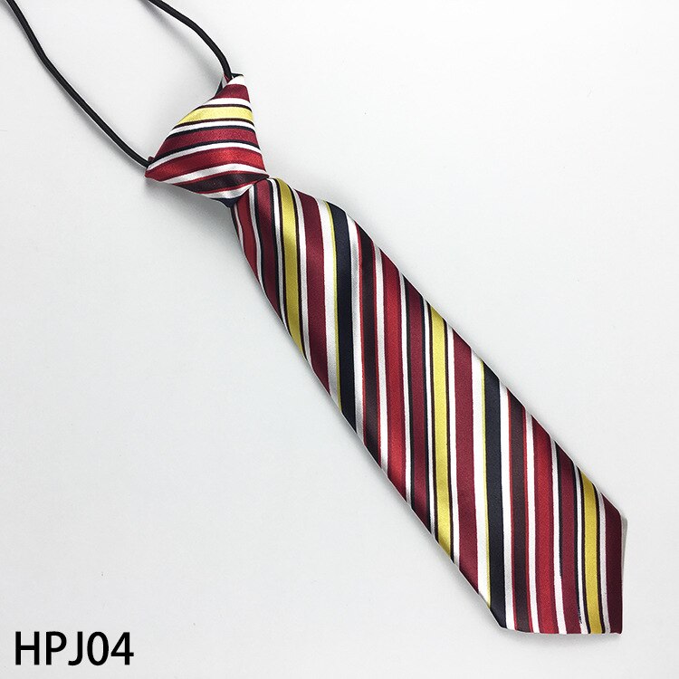 Children Striped Satin Neck Tie Elastic School Boys Kids Baby Uniform Party Cravats Accessories Children Ties: Style 4