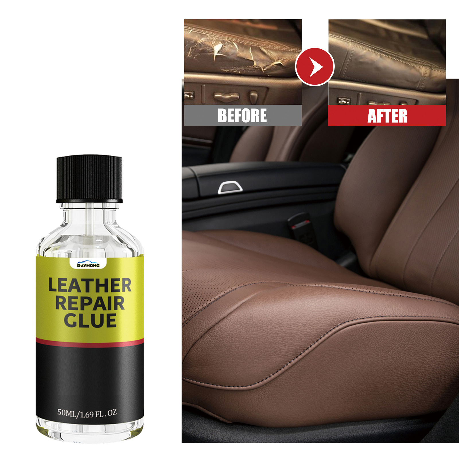 Flüssiges Leder-Reparaturgel, Hautrenovierung, Werkzeuglöcher, Kratzer, Risse, Restaurator für Autositze, Sofa, Jacke, Geldbörse, Schuhe