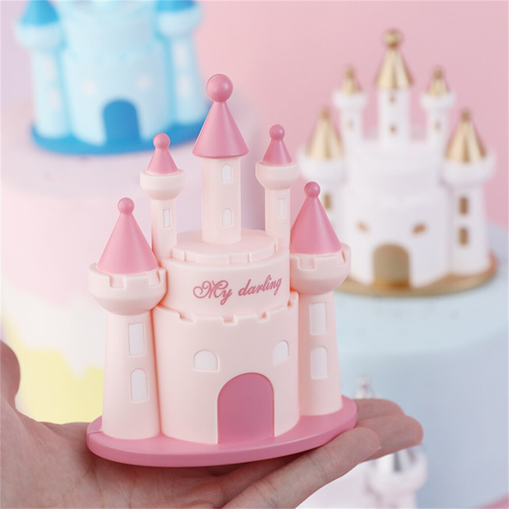 Linna kakku topper cupcake koristelu juhla syntymäpäivä prinsessa prinsessa lapset suosivat kodin kirjoituspöytä auton sisustus hääkakun lippu