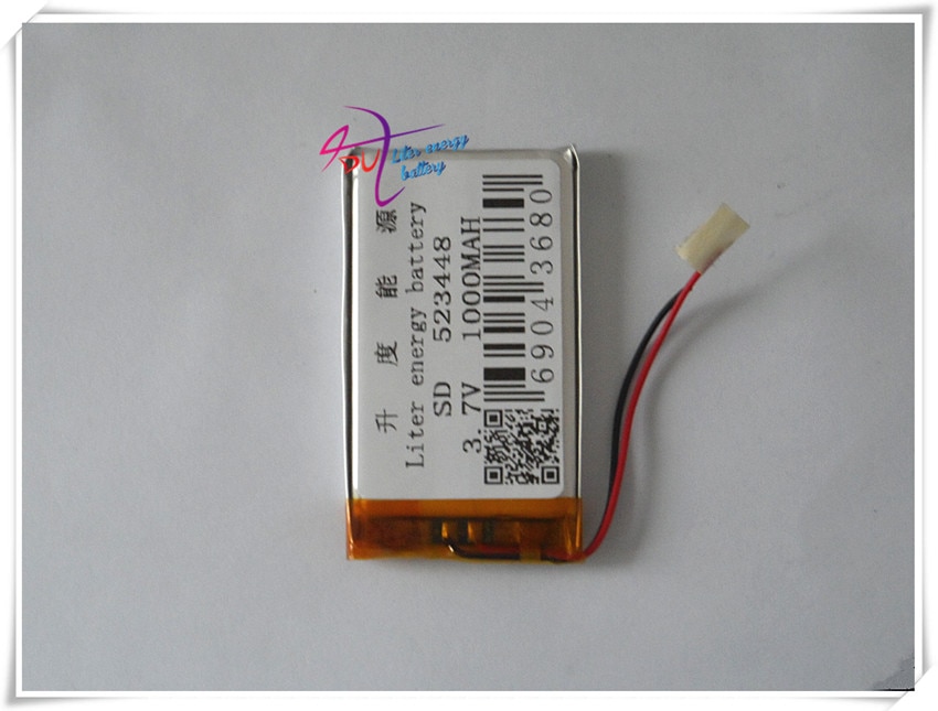 Supply polymer lithium battery 523448 1000mah
