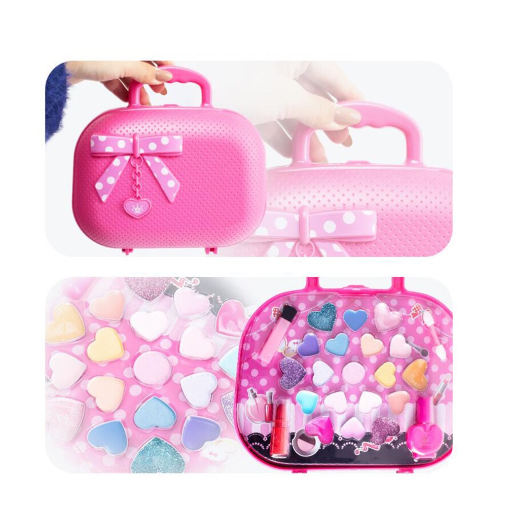 Kosmetyki dla dzieci zestaw zabawek kosmetyczka dla dzieci bezpieczny zestaw kosmetyków z lustrem robić makijażu