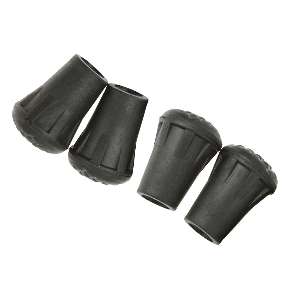 4 stk trekking stang gummi spiss nordisk stokk stokk klatre erstatning alpenstock utendørs leir fottur beskytter lokk Tips