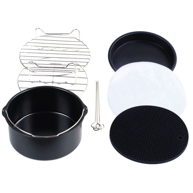 Friterings tillbehör luft friteringssats för phillips mysna friterare och gowise friterare passar alla 3.7qt - 5.3qt - 5.8qt 100 st icke-