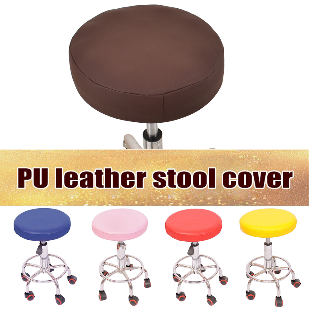 1 pièces couleur unie Stretch rond chaise couverture étanche maison tabouret de Bar siège housse housses hôtel décoration de la maison