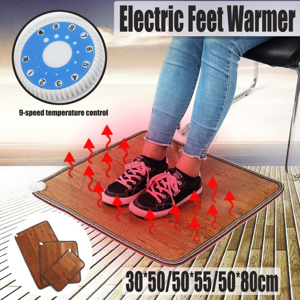 Elektrisk varmepude termisk fodfødder varmere gulvtæppe gulvtæppemåtte tæppe tæppe hjemmekontor varme fødder varmelegeme