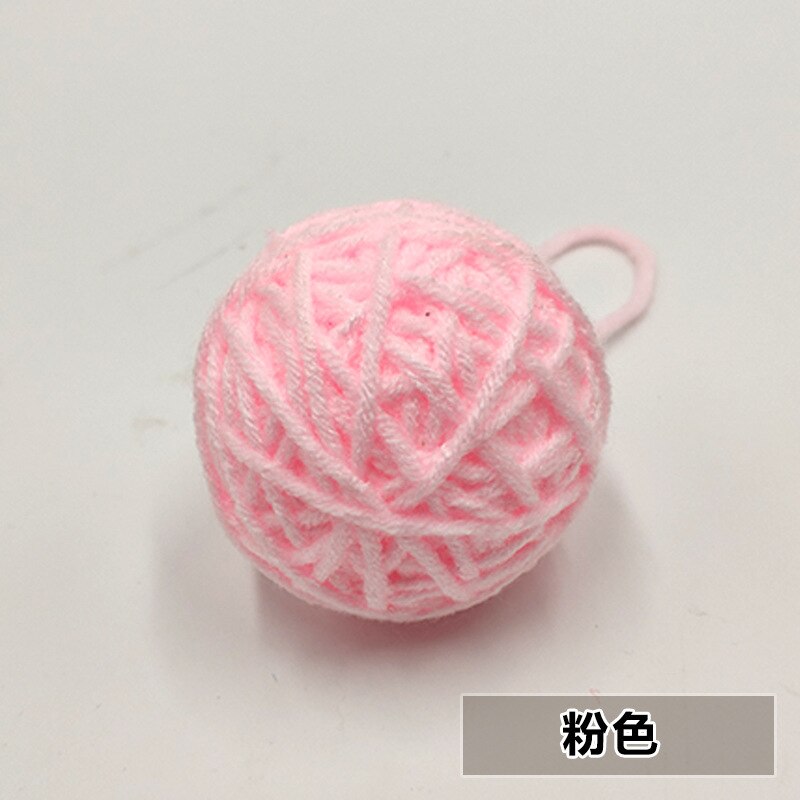 2 Stks/partij Garen Ballen Vilt Kerst Ballen Veelkleurige Massaal Bal Wol Ballen Voor Diy Garland Home Decoratie Wol Bal: Pink
