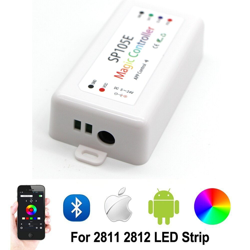 WS2812B WS2811 SK6812 Led Pixels Strip Light Controller Bluetooth WIFI SP105E SP110E SP108E SP501E Music SP107E SP601E DC 5V-24V: SP105E bluetooth