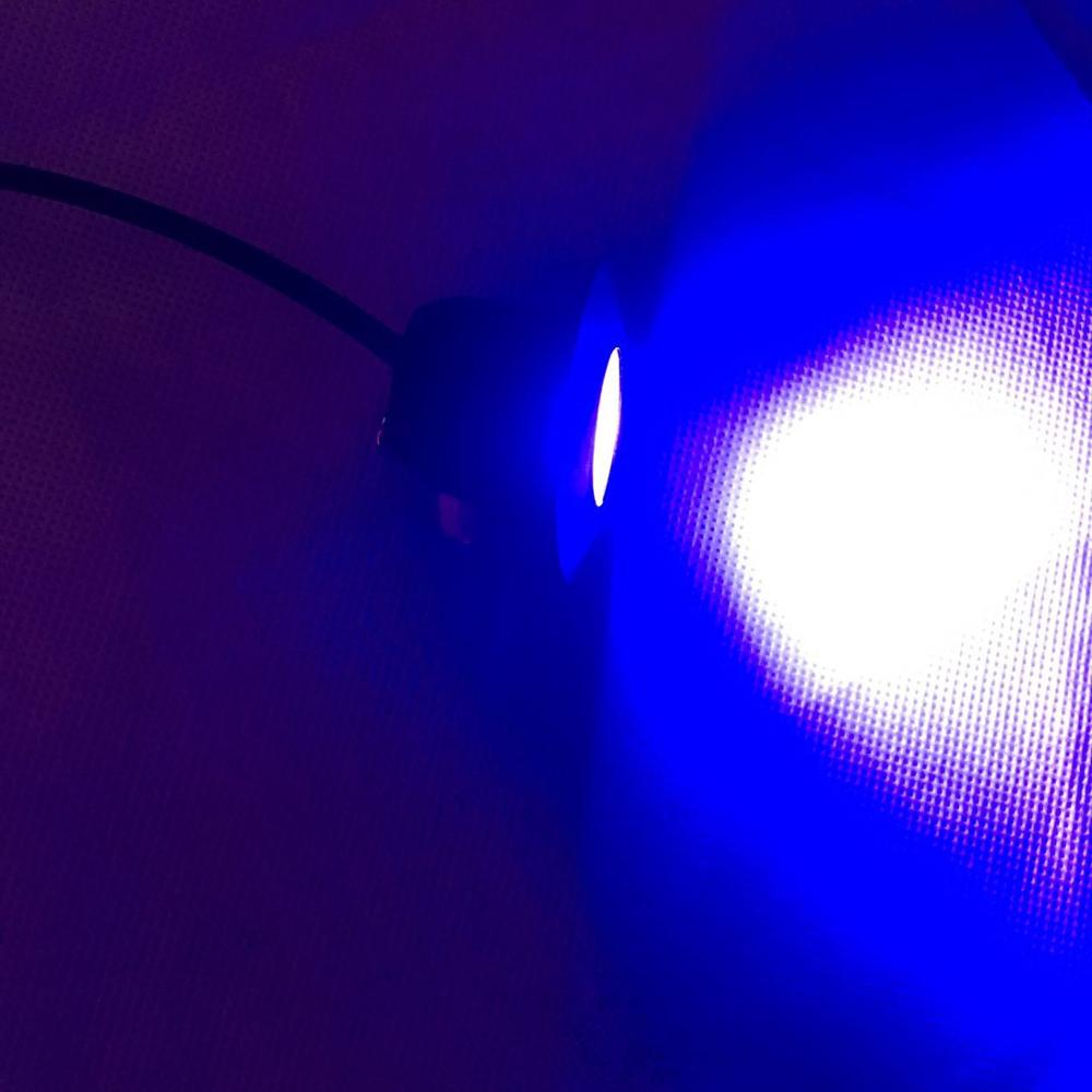 1pcs balck fram blue color Mini LED Downlights 3.5W 39mm 100V-240V Jewelry Display Ceiling spots Recessed Cabinet Spot Lamp