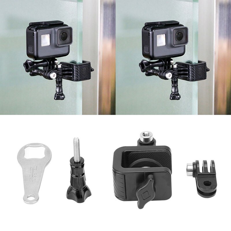 Motorrad Skateboard Lenker Drehen Klemme Halterung Halfter Ständer Clip Ständer Clip für GoPro Held Osmo Aktion Kamera Gop