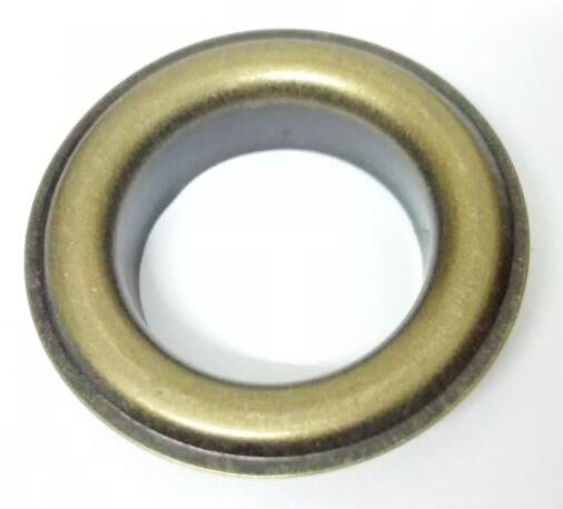 100 stk/parti innvendig 17.5mm store runde metall-messing eyelets med skive metallhylser nikkel/svart nikkel/bronse: Aneik messing