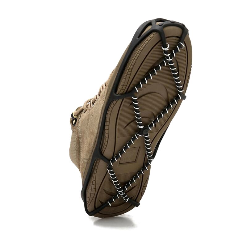 1Pair Non-slip Crampons Ice Grip ice snow route camping Outdoor Sports Shoe Cover Walk Traction Cleats ice Crampon Shoe Covers