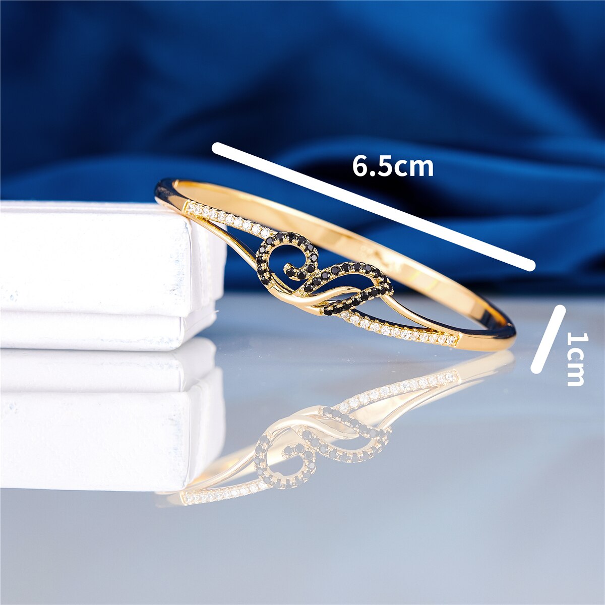 2021 feb nova pulseiras de cobre natural feminino bangles padrão flor preto branco casamento luxo fino clássico jewellry