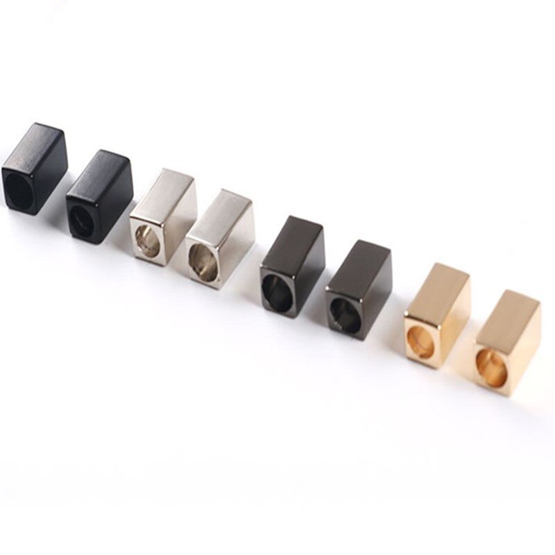 Stopper Cord Ends Lock Rectangle Alloy Metal buckle for Bag Shoes Sportswear Garment Lanyard Accessories 50pcs