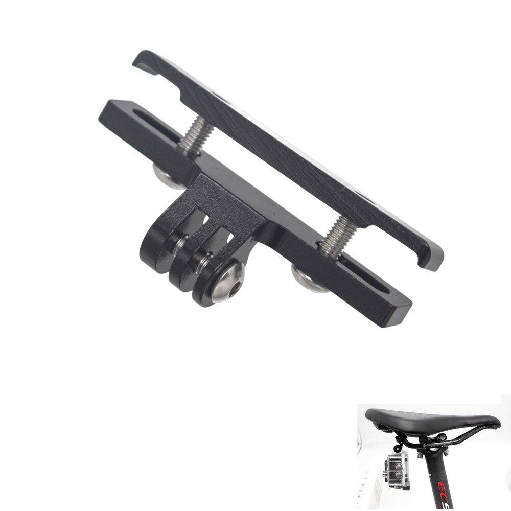 Bicycle Saddle Gopro Mount holder Mountain Road Bike sport Camera Stabilizer Adapter For Gopro Hero 5 Hero4/3+/3 yi virb hero: black