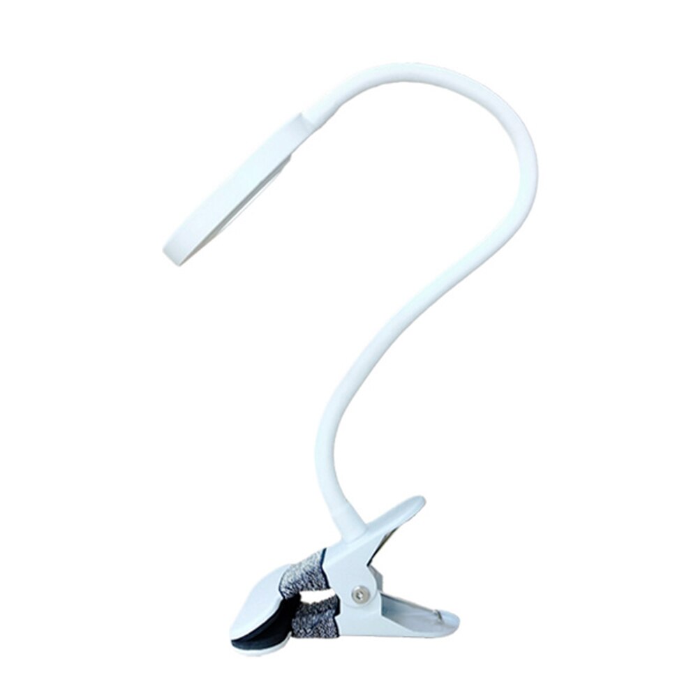 Usb power led pöytävalaisin klipsillä joustava opiskelu lukukirjalamppu silmiensuojaus pöytälamppu kodin makuuhuoneen työvalaistus: Silikonimusta