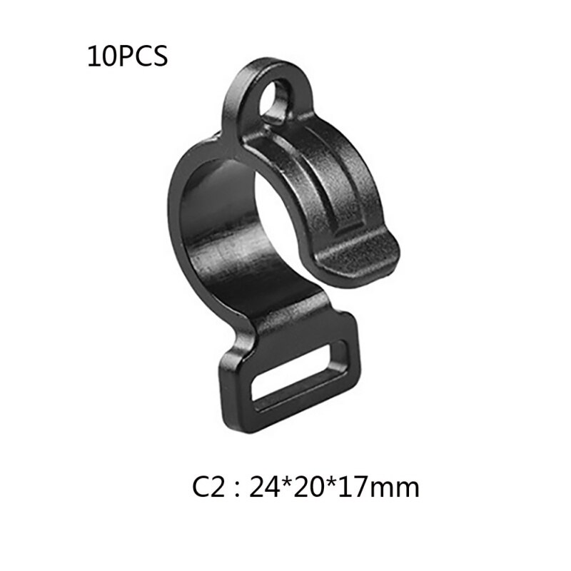 10pcs/Lot Tent Suspension Hooks Awning Pole Inner Hanger Clips C Shaped Clip Super Durable Tool Tent Accessories