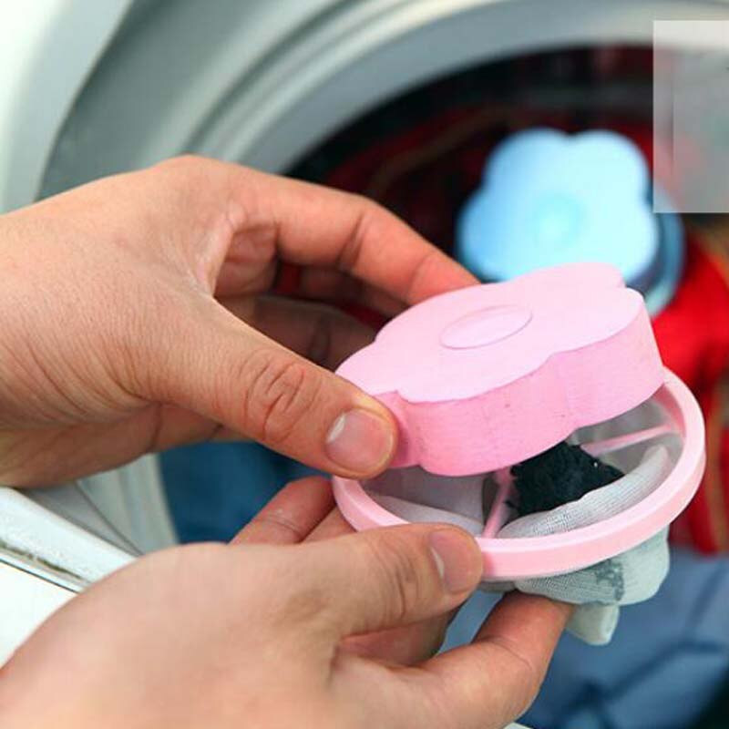 Washing Machine Filter Bag Mesh Filtering Hair Removal Device Wool Floating Washer Laundry Cleaning Needed