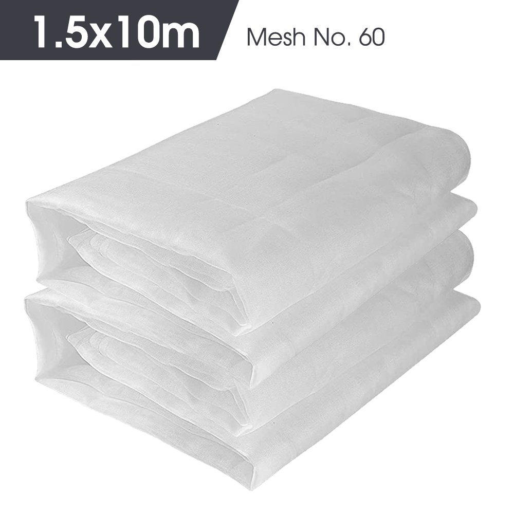 White 60 Mesh Garden Insect Netting Greenhouse Protection Cover for Protective Plant Vegetable Grow Pest Control Anti-bird Mesh: Silver