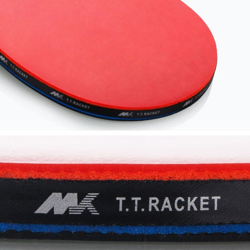 2Pcs/Lot Table Tennis Bat Racket Good Control Long Short Handle Ping Pong Paddle Racket Set With Bag