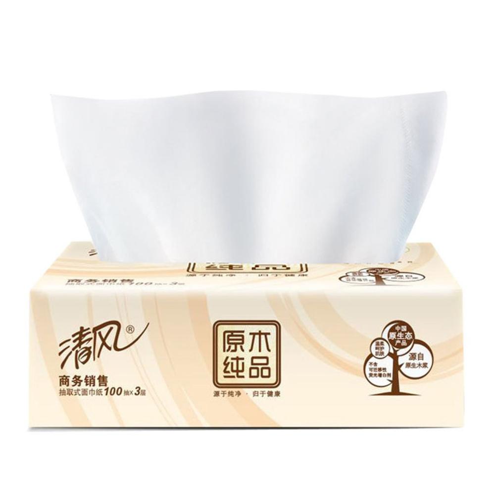 3 lagen tissuepapier toiletpapier servetpapier voor badkamer primair houtpulp pomppapier 100 pompen pompen
