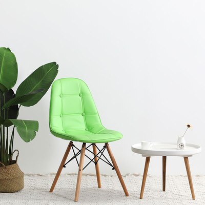 Ins Home Living Stoel Rugleuning Make-Up Kruk Kam Slaapkamer Nail Art Stoel Eenvoudige Luie Bureau Stoelen Кресло Для Отдыха: Green Chair