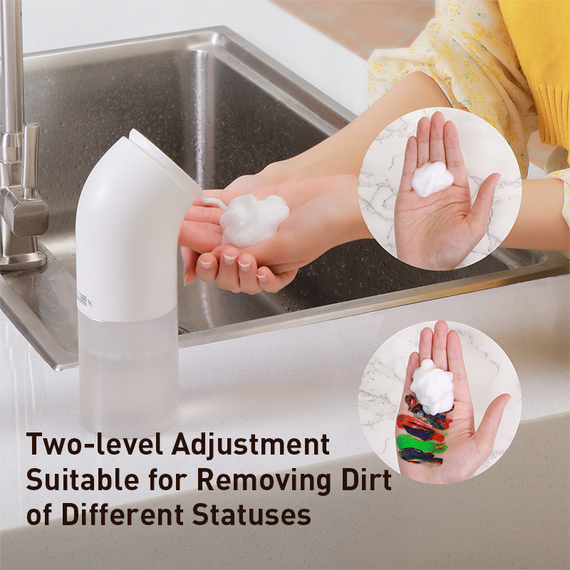 Baseus Intelligent Automatic Liquid Soap Dispenser Induction Foaming Hand Washing Device for Kitchen Bathroom (Without Liquid)