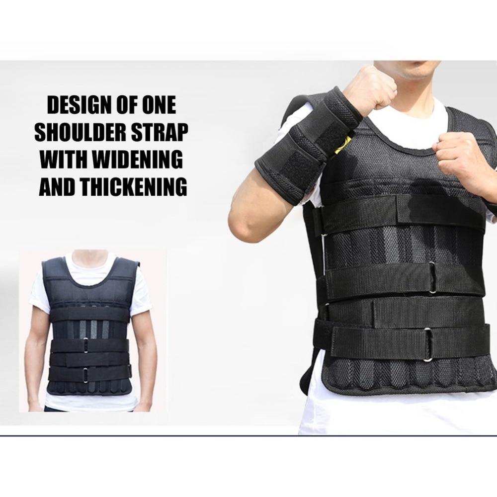 Adjustable Weighted Vest Ultra Thin Breathable Workout Exercise Carrier Vest for Training Fitness Weight-bearing Equipment