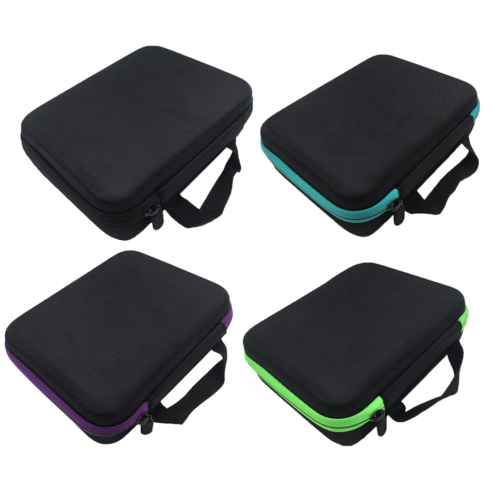 63 Slots 1-3ML Essence Oil Case Storage Bag Portable Carrying Bottle Organizer Essential Oil Pouch Zipper Case Hanging Organizer