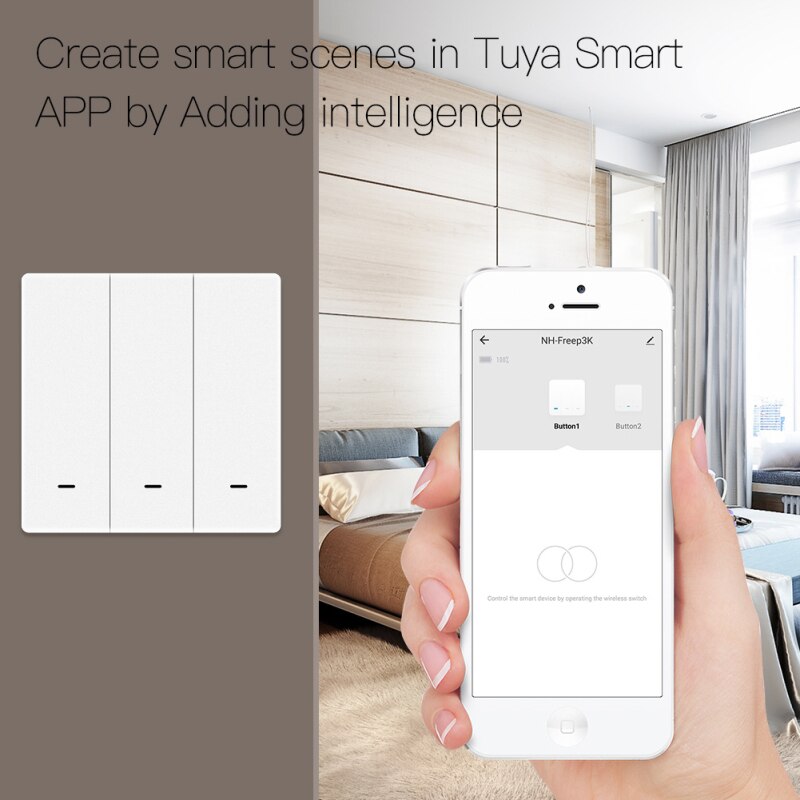 1/2/3 jengi langaton tuya zigbee kohtauskytkin painike smart life -sovellukselle kaukosäädin älykkään kodin automaatiokeskus vaaditaan