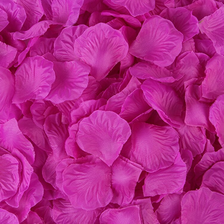Ca 100 stk konfetti silke kunstig rosenblad dekorasjon blomst romantisk bursdag bryllup dekor: Farge 9