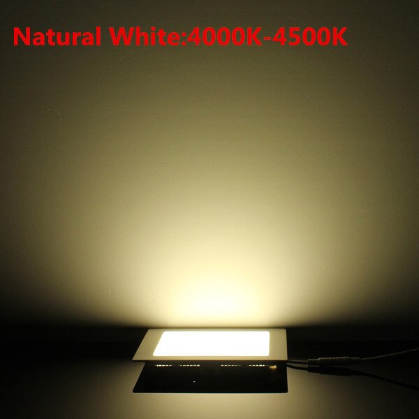 Panel LED ultrafino Downlight 3W 4W 6W 9W 12W15W 25W luz empotrable de techo LED cuadrada AC85-265V Panel LED lámparas regulables