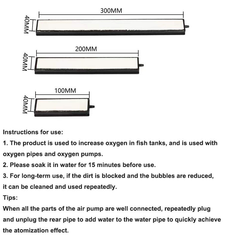 Mute Aquarium Nano Lucht Steen Bar Fish Tank Air Raffinaderij Beluchting Strip Bubble Steen Hydrocultuur Zuurstof Pomp Air Diffuser