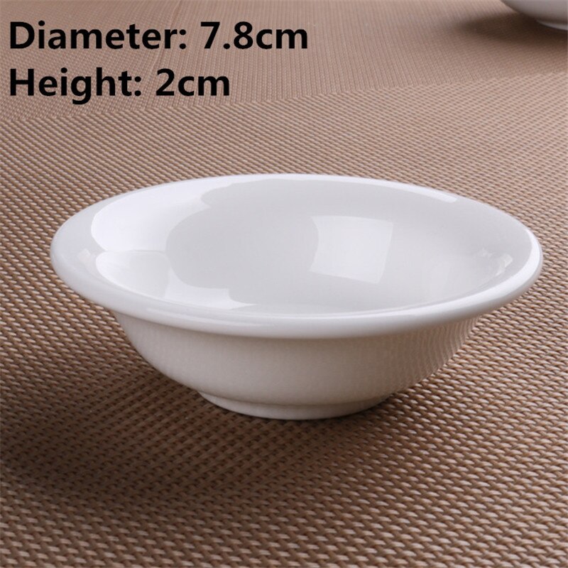 Keramik Japanischen Restaurant Geschirr Kleine Tauch weiß Sojasauce Erzähler tablett platte Geschirr Würze Butter Untertasse Gerichte: 7.8xH2cm